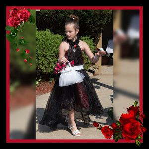 Custom Made High-Low Formal Dress Flower Girl